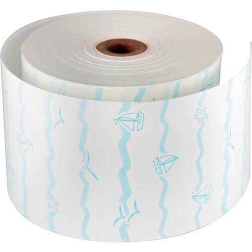 グリーンクロス 【個人宅不可】 ファンシーレジ用紙 80mm幅 夏 青 20巻入り 6300028127 [1560-2210675]