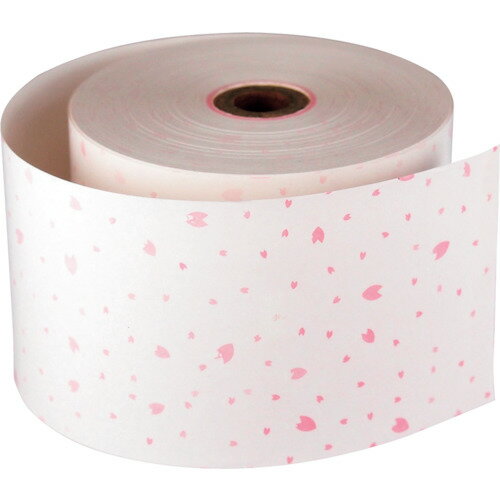 グリーンクロス 【個人宅不可】 ファンシーレジ用紙 80mm幅 桜 ピンク 50巻入り 6300028114 [1560-2210583]