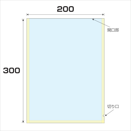 グリーンクロス 【個人宅不可】 OP/CPドライ無地袋 厚み0.06 3000枚入 幅200x長さ300mm 6300008105 [1560-6259636]