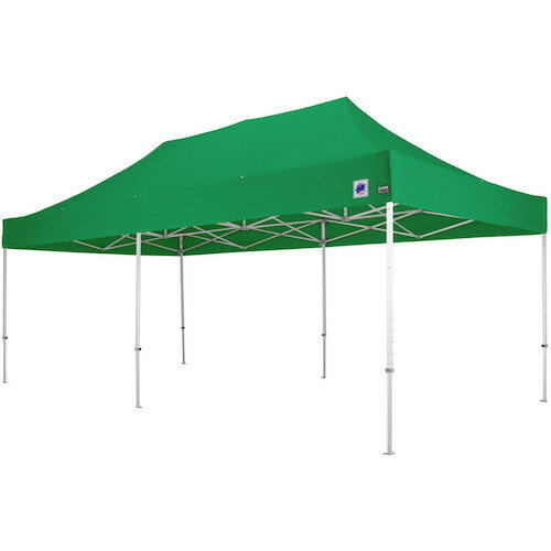 グリーンクロス 【別途送料】 【個人宅不可】 イージーアップテント デラックス グリーン 3.0m×6.0m アルミ 6300033988 [1560-7207878]