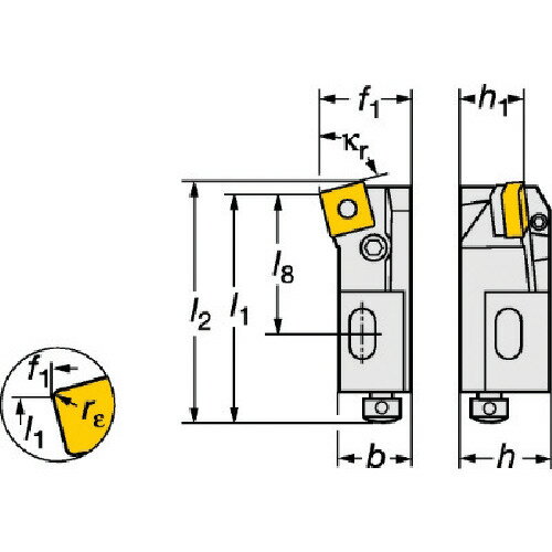 サンドビック SANDVIK T-Max P ネガチップ用カートリッジ（470） PSKNR 16CA-12 [1572-0132557]