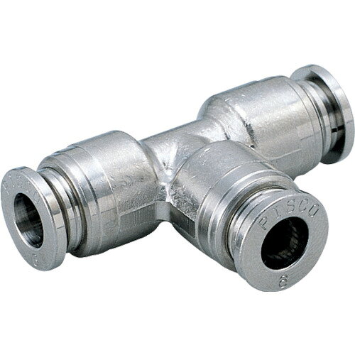 日本ピスコ チューブ継手 チューブフィッティングブラス ユニオンティー カバー無し KE8-1 [1651-00001946]