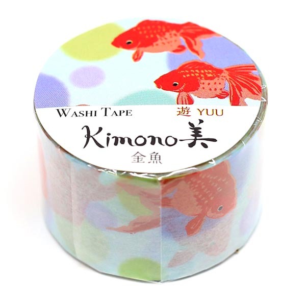 カミイソ産商 マスキングテープ kimono美 金魚 25mmx5m GR-2002 [F020313]