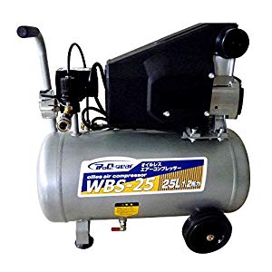 シンセイ【個人宅不可】【別途送料】 オイルレスコンプレッサー 25L [注文条件確認必須] WBS-25 [A071805]