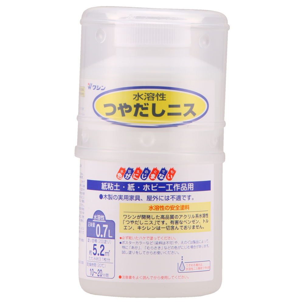 納期目安　（メーカーに在庫がある場合）13:30までにご注文の場合約10日後出荷(土日祝日を除く）お取り寄せ品です！ご注文後[商品欠品]及び[商品完売(廃番)]が発生する場合がございます。あらかじめご了承の上ご注文お願いいたします！またご注文の数量、お届け先によって別途送料が発生する場合がございます。その場合当店よりご連絡させていただきますのでご対応お願いいたします。※記載の商品画像はイメージ（代表）画像ですので画像だけの情報のみでご購入はお控え頂き、必ず記載内容をご確認下さい。・水彩えのぐの上に塗っても色がにじまないつやありタイプ・主な用途：屋内に飾る木の工作品、紙粘土や紙で作った工作品など・サイズ(横×縦×高さ)：90mm×90mm×172mm・重量：0.76kg当社管理番号#9027366--検索キーワード--カタログページ数