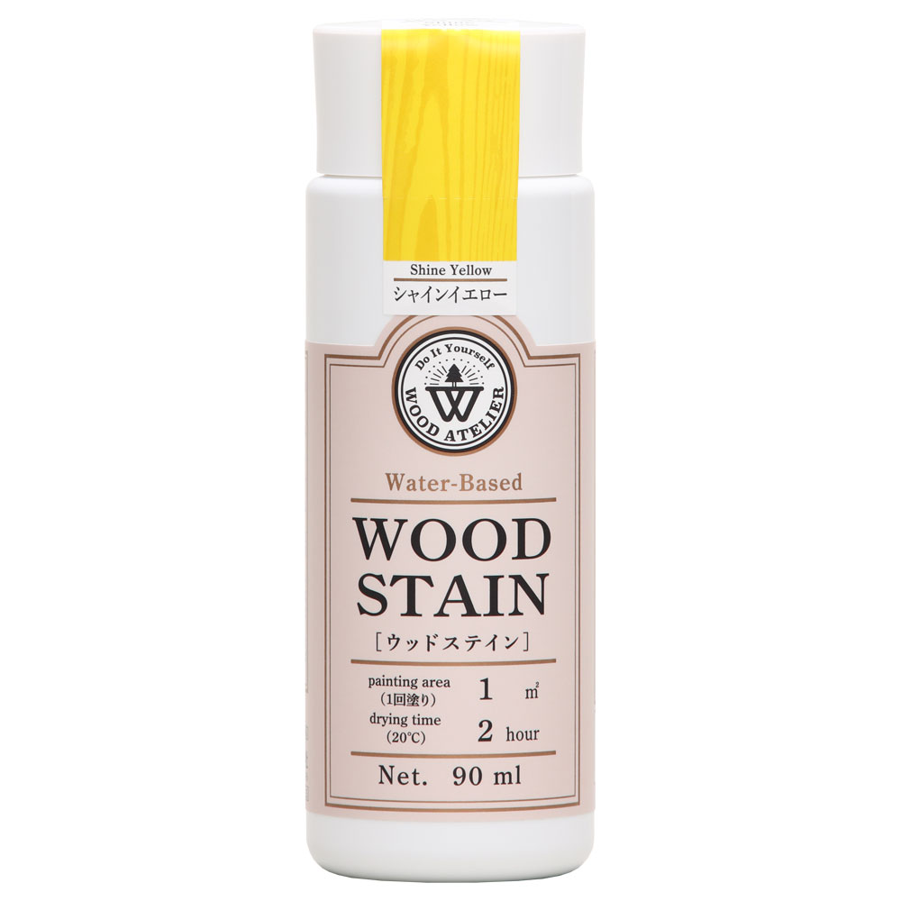 和信ペイント Wood Atelier ウッドステイン WS-23 シャインイエロー 90ml No.800623 [1877-5612226]