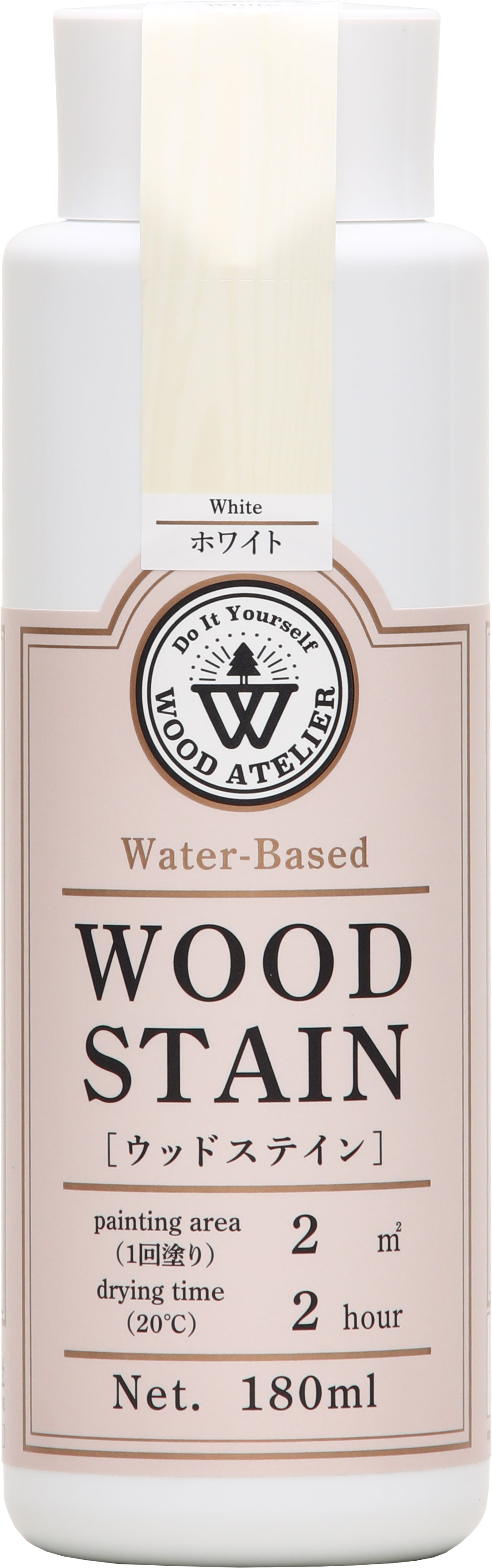 和信ペイント Wood Atelier ウッドステイン WS-01 ホワイト 180ml No.800651 [A190803]