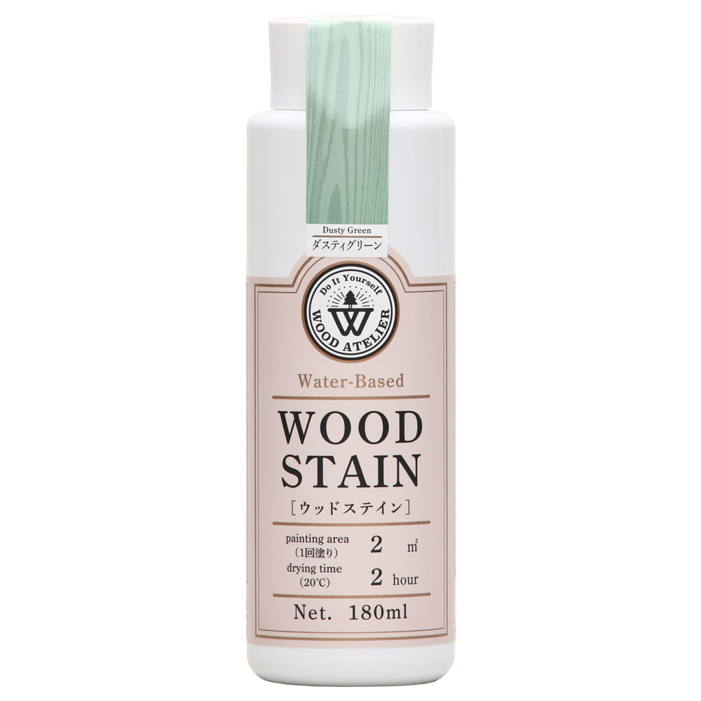 和信ペイント Wood Atelier ウッドステイン WS-06 ダスティグリーン 180ml No.800656 [A190803]