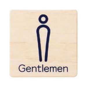 シロクマ チークサイン Gentlemen 木目 NP-21-1 [1942-0108744]