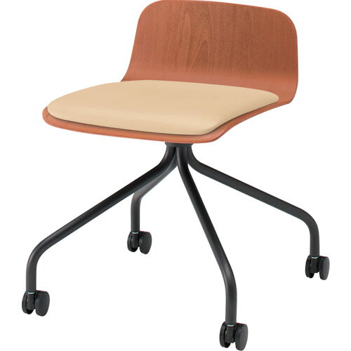 イトーキ 【別途送料】 【個人宅不可】 ITOKI ノットワークローバックキャスターチェア座パッド付 背座..