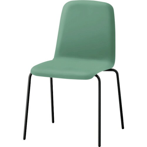 イトーキ 【別途送料】 【個人宅不可】 ITOKI ノットワーク背座一体チェア張りぐるみ 脚サテンブラック・ウレタンレザーライトグレイッシュグリーン KLL-130DK-T1E4 [2072-00000517]