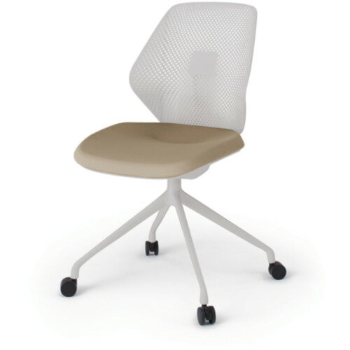 イトーキ 【別途送料】 【個人宅不可】 ITOKI キュアチェア 4本脚 樹脂メッシュバック 肘無 ウレタン双輪キャスター付 脚ライトグレー 本体ライトグレー 布地サンドイエロー KG-980PVM1NNY3 [2072-00000711]