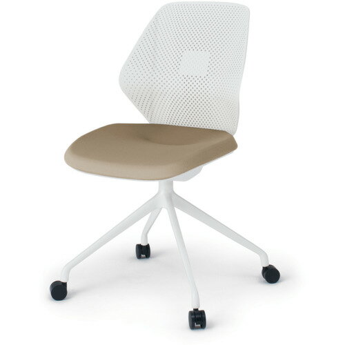 イトーキ 【別途送料】 【個人宅不可】 ITOKI キュアチェア 4本脚 樹脂メッシュバック 肘無 ウレタン双..