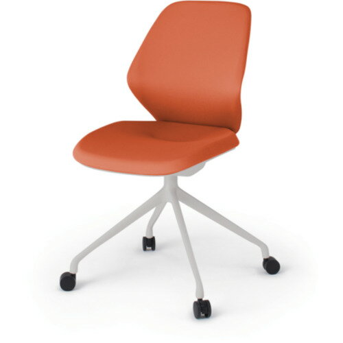 イトーキ 【別途送料】 【個人宅不可】 ITOKI キュアチェア 4本脚 クロスバック 肘無 ウレタン双輪キャ..