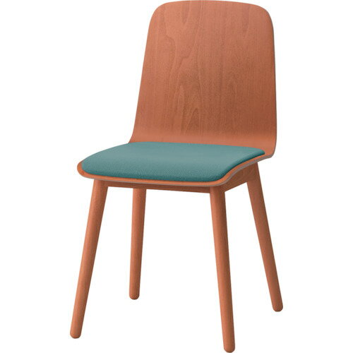 イトーキ 【別途送料】 【個人宅不可】 ITOKI ノットワーク背座一体木脚チェア座パッド付 背座木脚ラス..