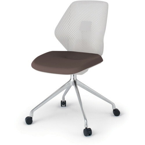 イトーキ 【別途送料】 【個人宅不可】 ITOKI キュアチェア 4本脚 樹脂メッシュバック 肘無 ナイロン双..