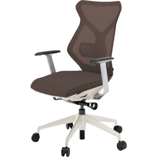 イトーキ 【別途送料】 【個人宅不可】 ITOKI セクアチェア ハイバック ベースカラーWW T型肘 張地 チョコレートブラウン KG-365JV1-WWH2 [2072-00002381]