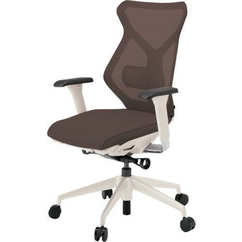 イトーキ 【別途送料】 【個人宅不可】 ITOKI セクアチェア ハイバック ベースカラーWW アジャスタブル肘 張地 チョコレートブラウン KG-367JV1-WWH2 [2072-00002426]