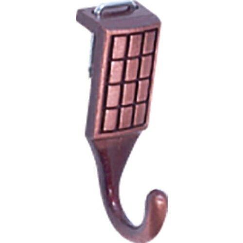 八幡ねじ 【5Pk販売】YAHATA 鴨居用フック 銅ブロンズ 4901099200011 [2310-9200011]
