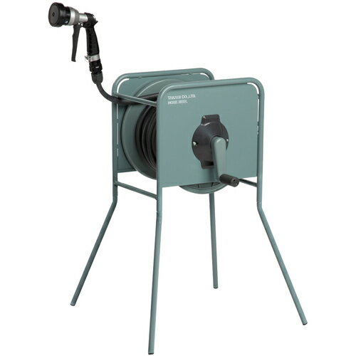 タカギ ホースリール 金属製ホースリール リフトメタル カバーなし 20m RF320GY [245-040907]