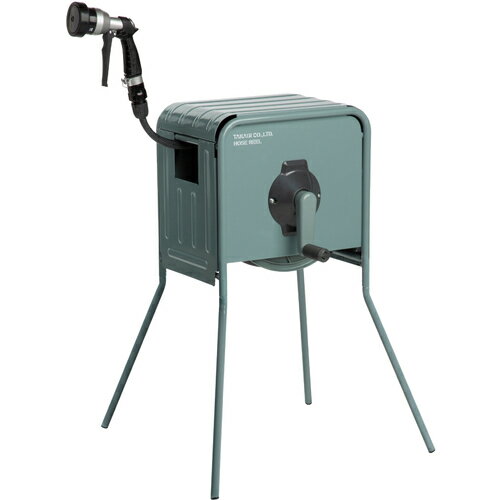 タカギ ホースリール 金属製ホースリール リフトメタル カバー付き 20m RFC320GY [245-040914]