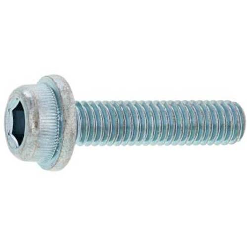 サンコーインダストリー SUNCO 三価ホワイト フランジCAP 6×10 （30本入） A0-00-300M-0060-0100-03-30 [2520-00072454]