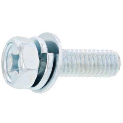 サンコーインダストリー SUNCO 組込みねじ （+）アプセットP＝3（鉄（または標準）・ノンクロムホワイト） M4×10（800本入） 10-00-0103-0040-0100-S3 [2520-00130174]