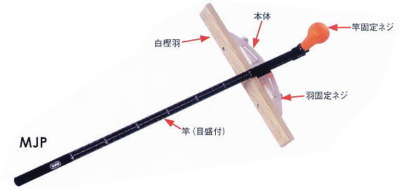 モトコマ MKK 丸鋸定規トリプルスライド 600mm白樫羽 MJP-600 [A030215]