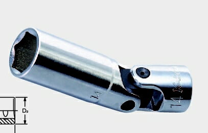 コーケン Ko-Ken 3/8（9.5mm）6角ユニバーサルディープソケット 14mm 3340M75-14 [255-045679]