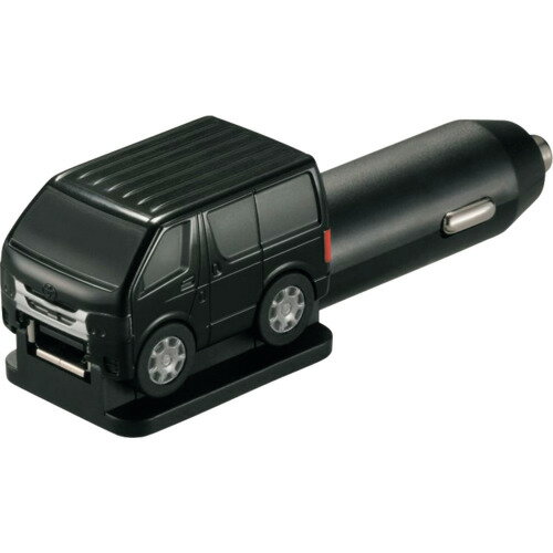 カーメイト 【別途送料】 【個人宅不可】 Carmate クルマ型USBチャージャー ハイエース ブラック NZ889..