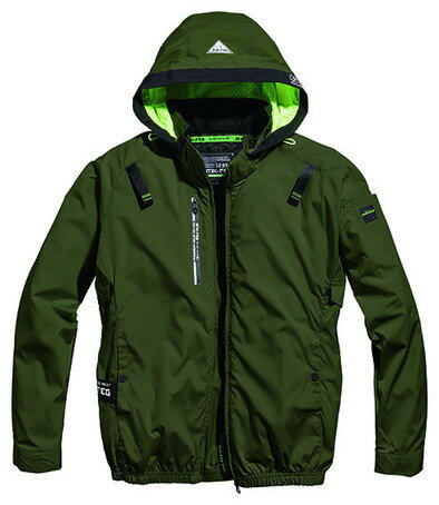 シンメン アイスエアダクトフードリペルジャケット M ダークオリーブ #05430 [2623-4434050]