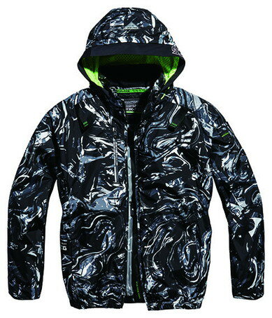 シンメン アイスエアダクトフードリペルジャケット 4L ABSブラック #05430 [2623-4434173]