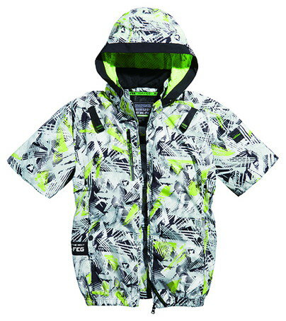 シンメン アイスエアダクトフードリペルショートジャケット M SEグリーン #05431 [2623-4434616]