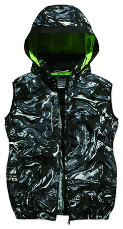 シンメン アイスエアダクトフードリペルベスト 3L ABSブラック #05432 [2623-4434968]