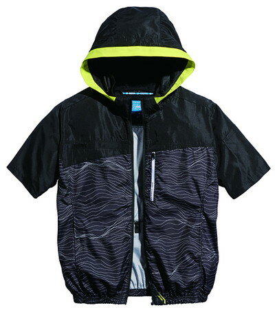 シンメン フレッシフードショートジャケット 7L トポグラフィーブラック #05571 [2623-4466204]