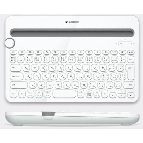 ロジクール Logicool Bluetooth マルチデバイス キーボード k480 ホワイト K480WH [2635-5040507]