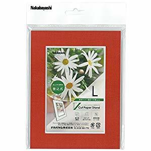 ナカバヤシ Vカットペーパースタンド 差込式 L レッド VPS-L-R [274-236221]