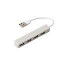 WU/USB2.0 4ポート変換ハブ/シルキーグレー(3)