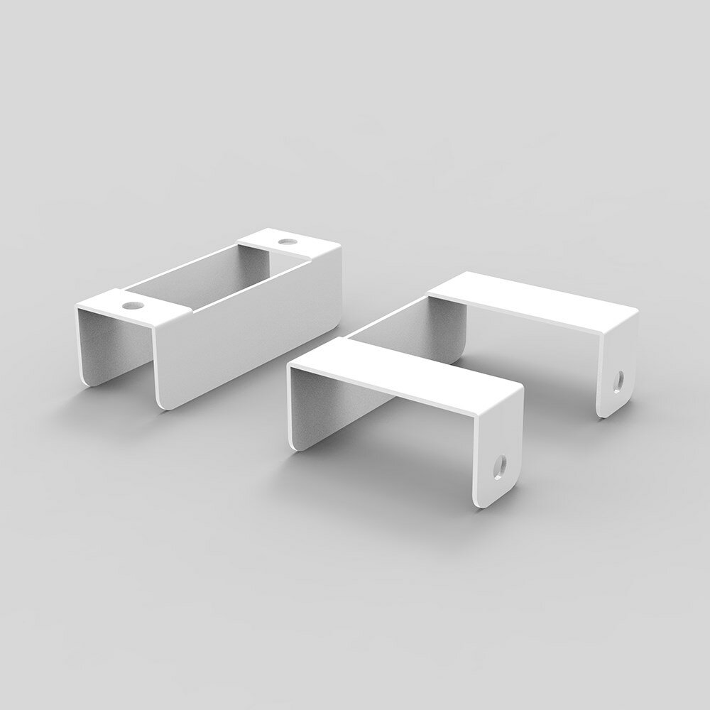 ナカバヤシ ストレート連結金具/ホワイト PTS-SR01W [274-886129]