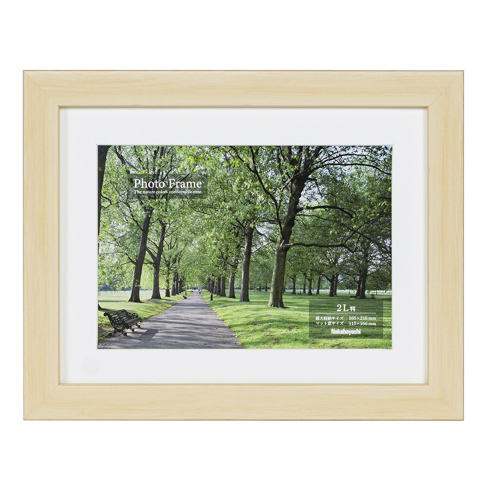 ナカバヤシ 樹脂製写真額 2L/ナチュラル F-SP-101-N [274-917427]
