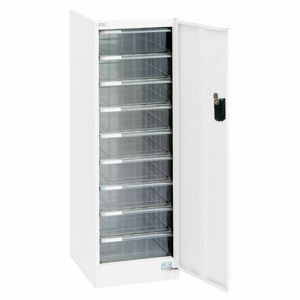 ナカバヤシ セキュリティフロアケース ダイヤル錠付 深9段 AF-NDSM9シロ [274-926481]