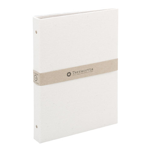 ナカバヤシ テラコッタ/バインダーアルバム/L3/ホワイト TER-L3Y-140-W [274-378204]