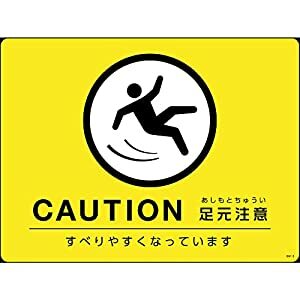 н ϩɸ ϩɸߤޥåȡ CAUTION­ GM-3 450600mm PVC 101123 [I270304]