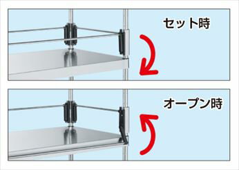 サカエ SAKAE 【別途送料】 ステンレスニューパールラック用コボレ止め（間口タイプ） NPR-12KSU [313-..