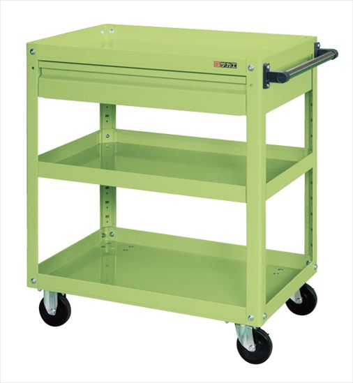 サカエ SAKAE 【別途送料】 【個人宅不可】 スーパーワゴン引出付 EKR-1C [313-208565]