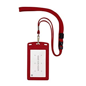 オープン工業 吊り下げ名札 レザー調 タテ名刺 [42118] NL-20P-RD [374-565724]