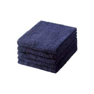 オーミケンシ フェイスタオル5枚入り ダークブルー [37320] No.8308 [375-170410]