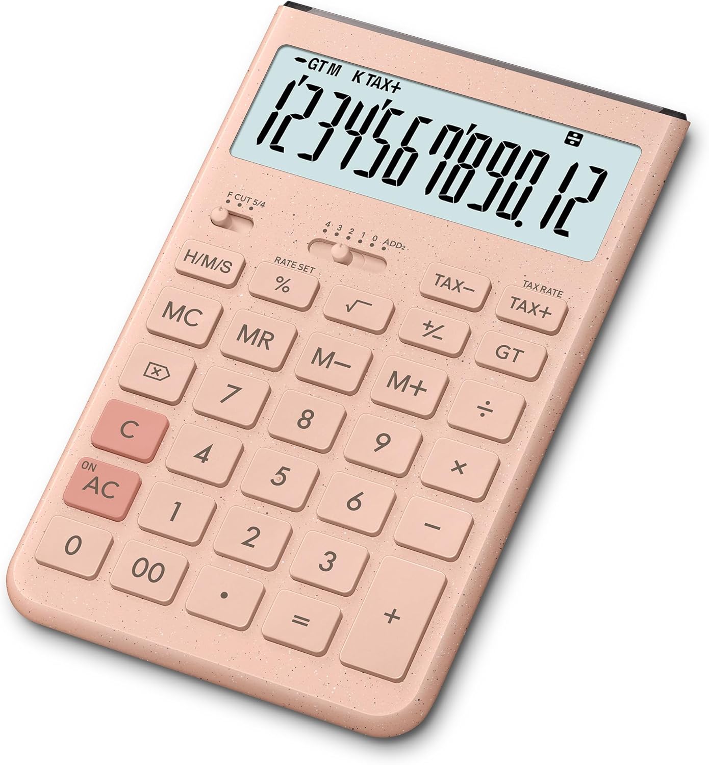 カシオ計算機 カラフルデザイン電卓 グレイッシュピンク JT-200T-PK-N [379-619113]