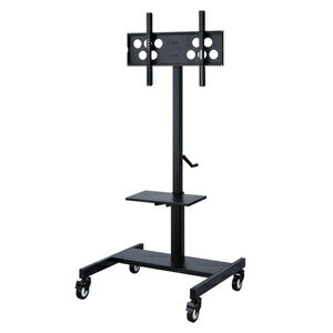 サンワサプライ 【別途送料】 32〜52型対応手動上下昇降液晶ディスプレイスタンド CR-PL25BK CR-PL25BK..
