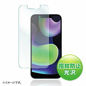 サンワサプライ iPhone 14用液晶保護指紋防止光沢フィルム PDA-FIP14FP [F040323]